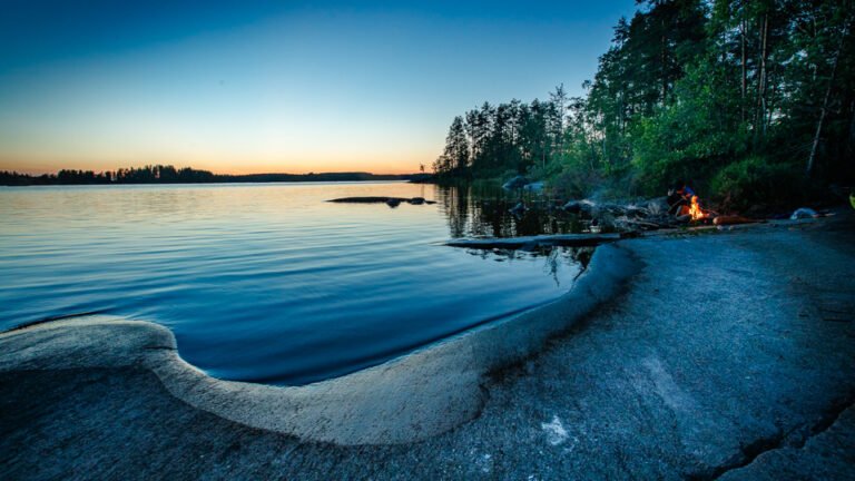 kaunis maisema etela saimaan rannalta